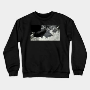 Huge Black Shapes, Grotesque and Strange - War of the Worlds - Warwick Goble Crewneck Sweatshirt